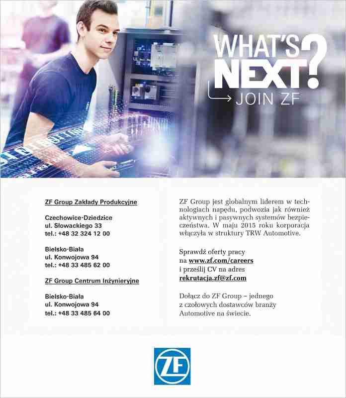 ZF Group Zakłady Produkcyjne - poduszki powietrzne CZECHOWICE-DZIEDZICE poduszki powietrzne CZECHOWICE-DZIEDZICE